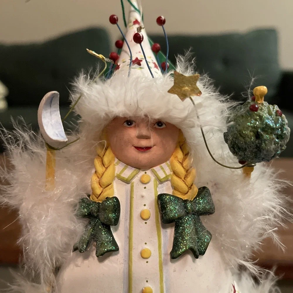 Department 56‎ Patience Brewster Krinkles ELF CHILD Star Moon Ornament 56.37932